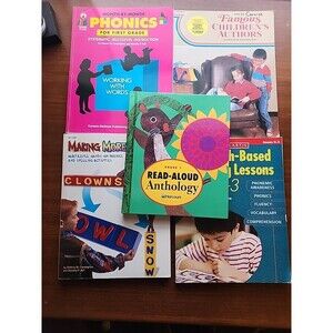 Lot of 5 Teacher Books for Classroom K-3 Reading Phonics Read Aloud Words